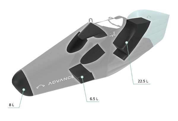 advance lightness 4 espace de rangement